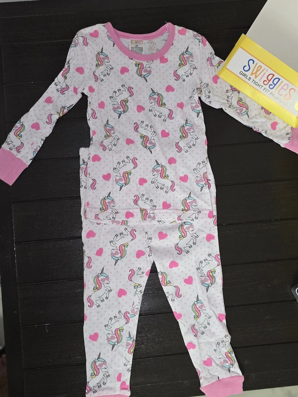 UGG White and Pink Unicorn Kids Pajama Set